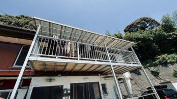 長崎県長崎市鳴見町 ポリカ屋根交換工事